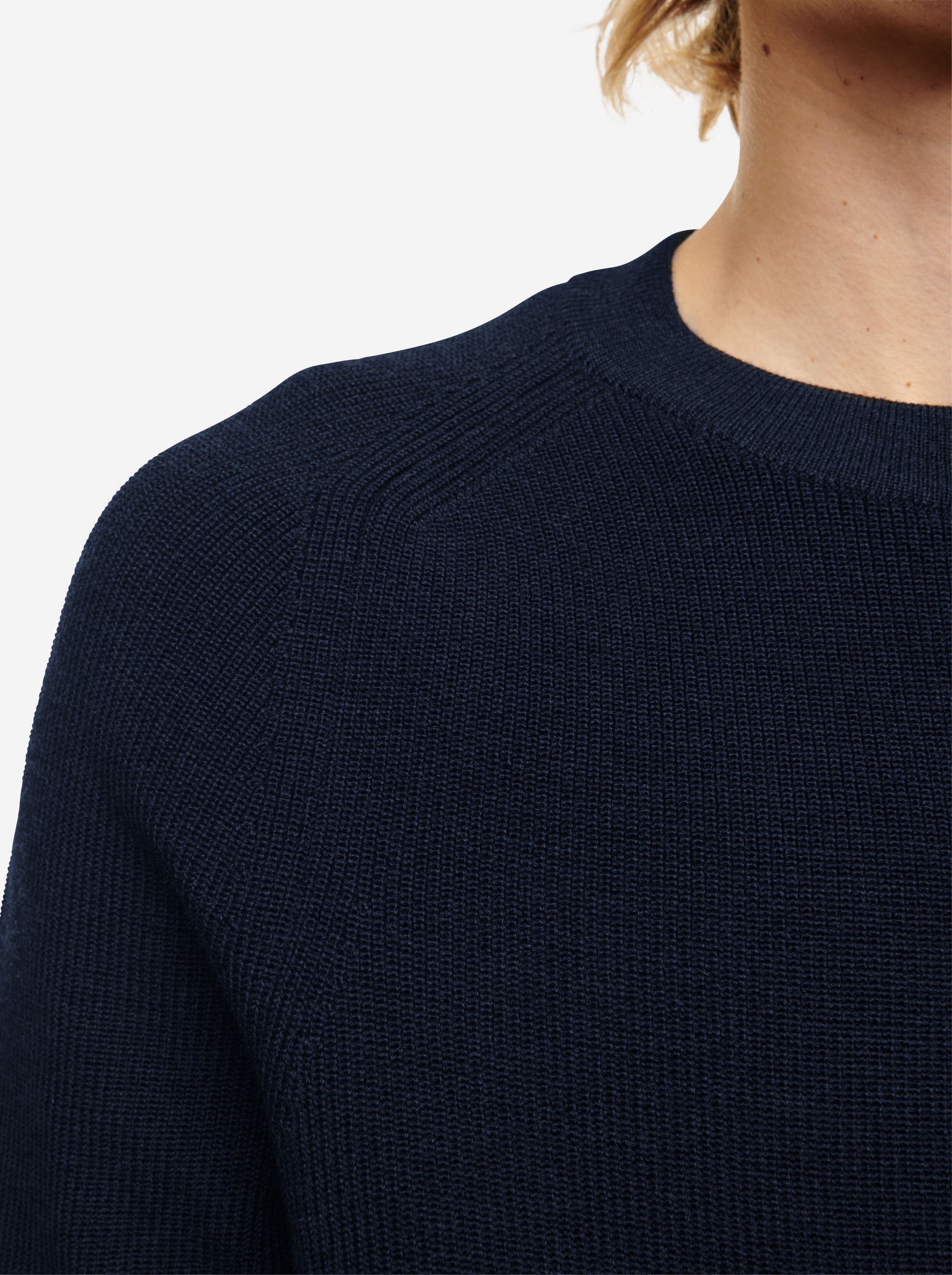 Teym - Crewneck - The Merino Sweater - Men - Blue - 5