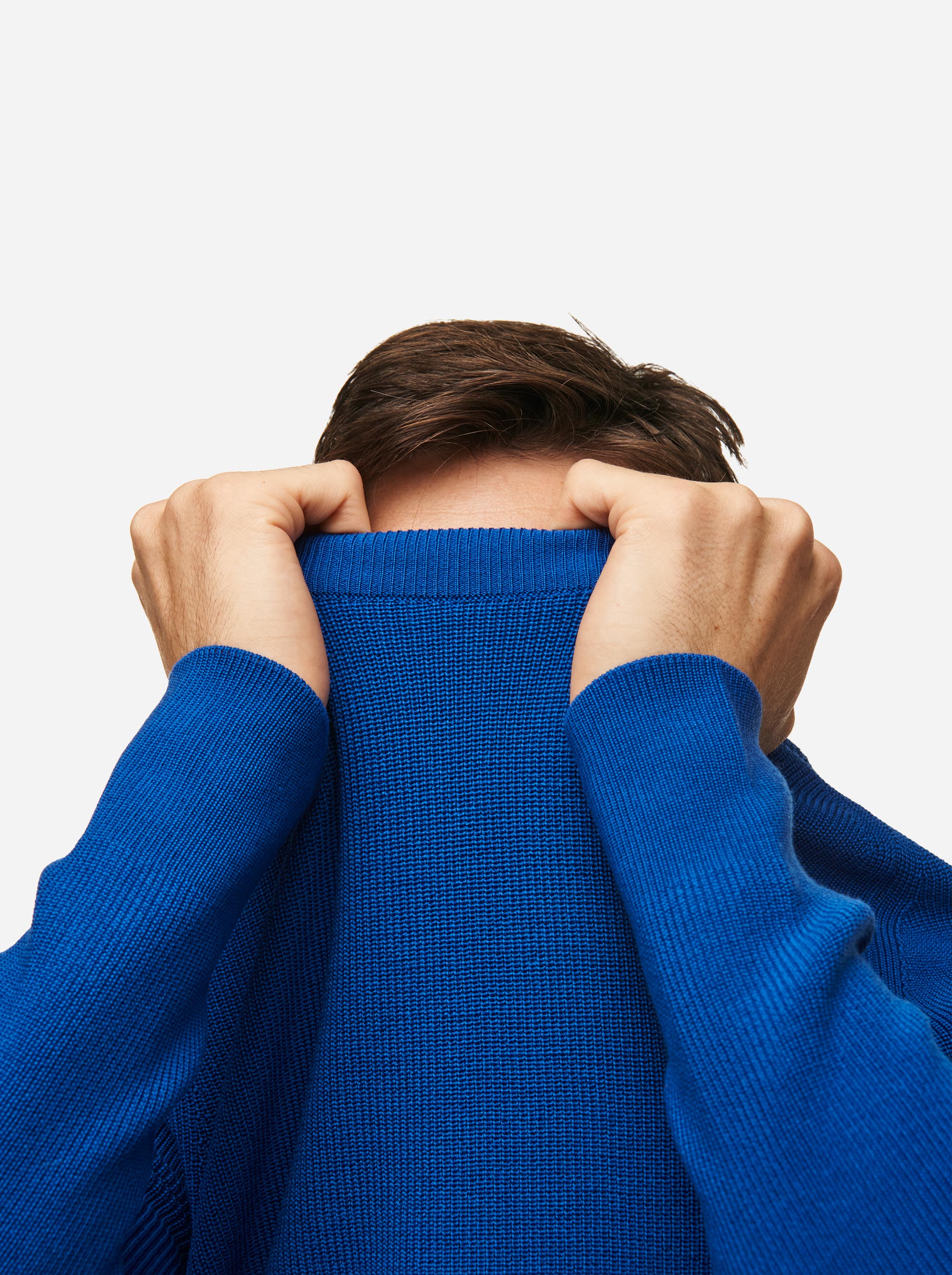 Teym - Crewneck - The Merino Sweater - Men - Cobalt blue - 3