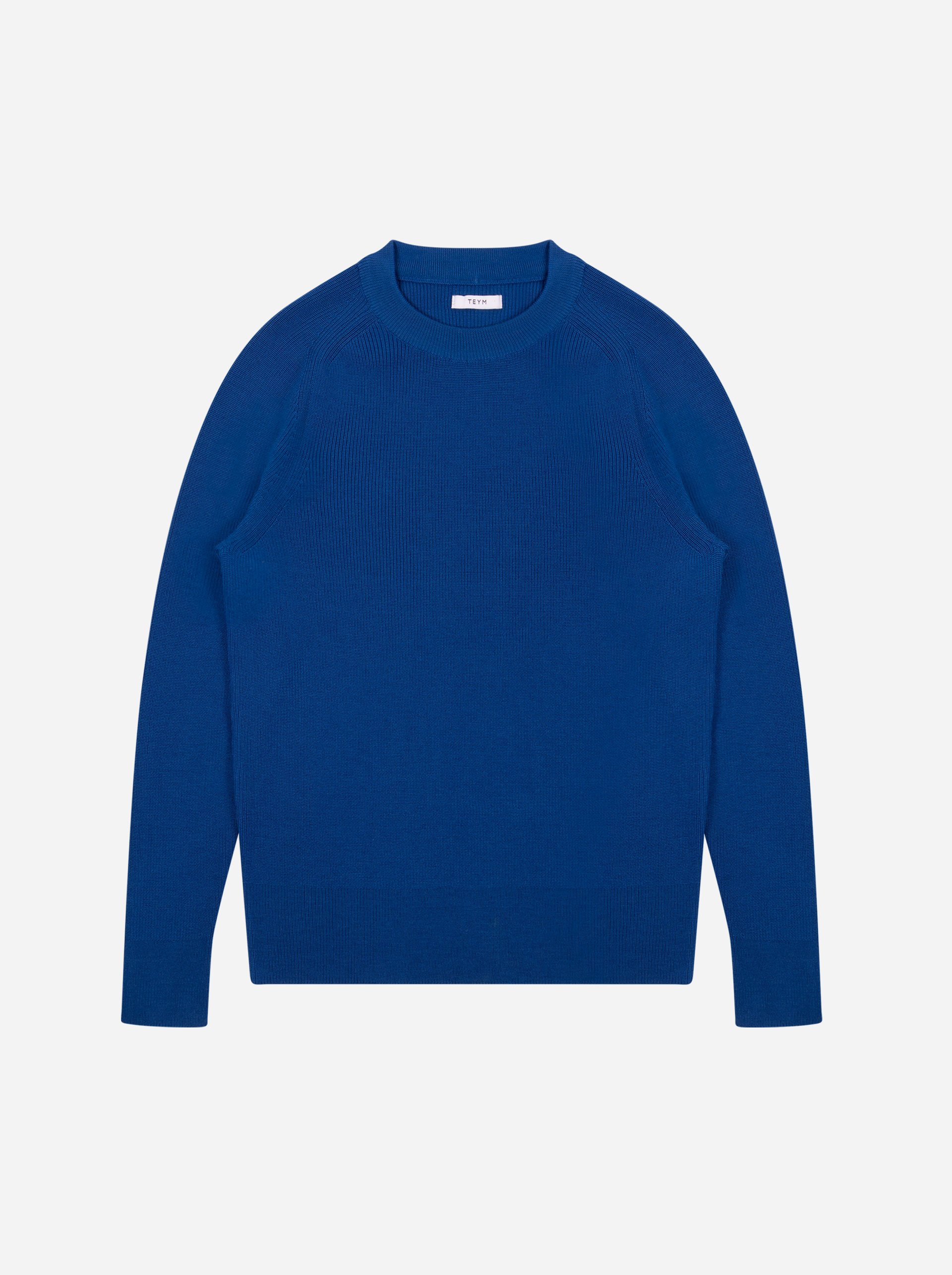 Teym - Crewneck - The Merino Sweater - Men - Cobalt blue - 4