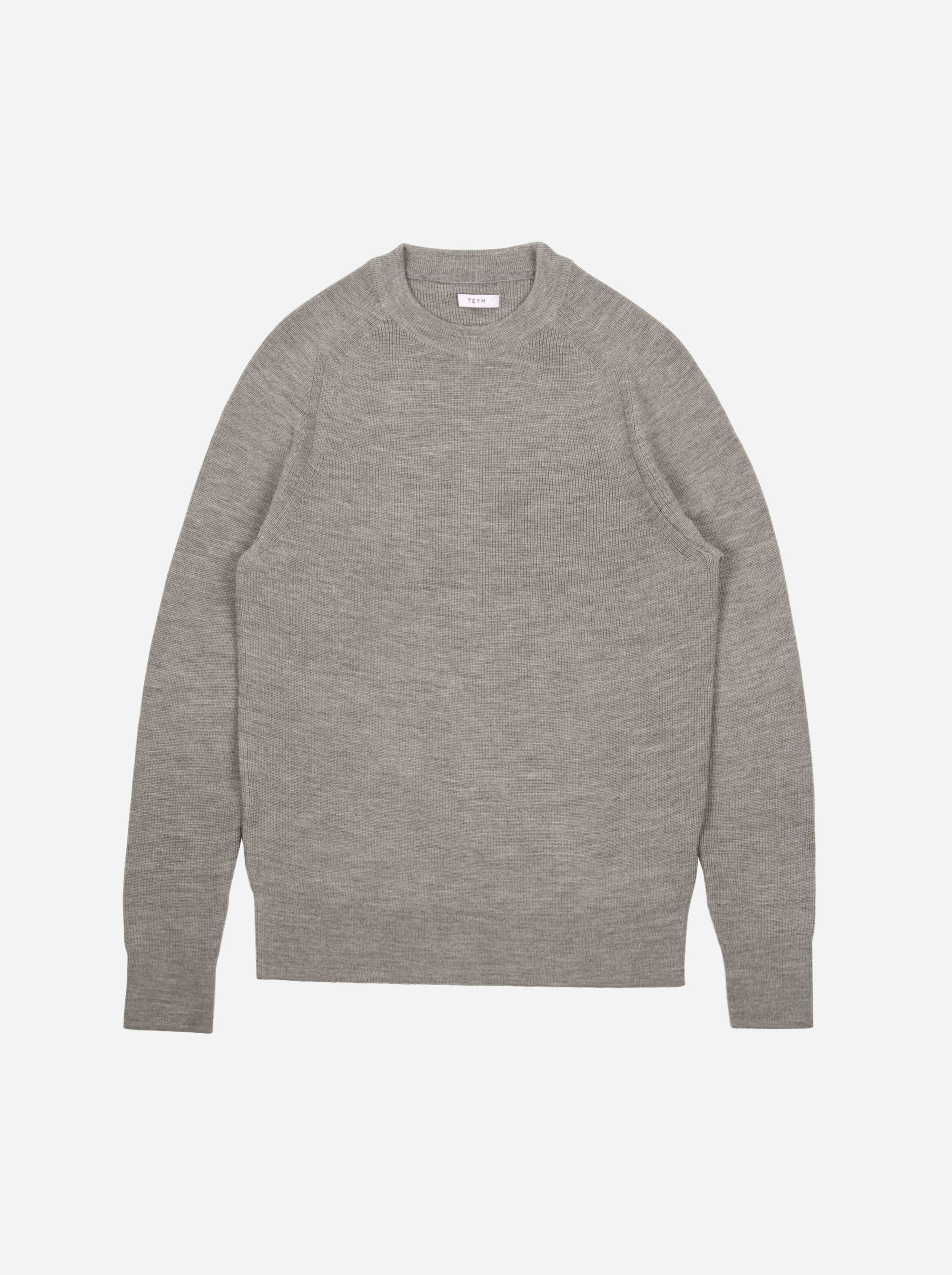Teym - Crewneck - The Merino Sweater - Men - Grey - 5