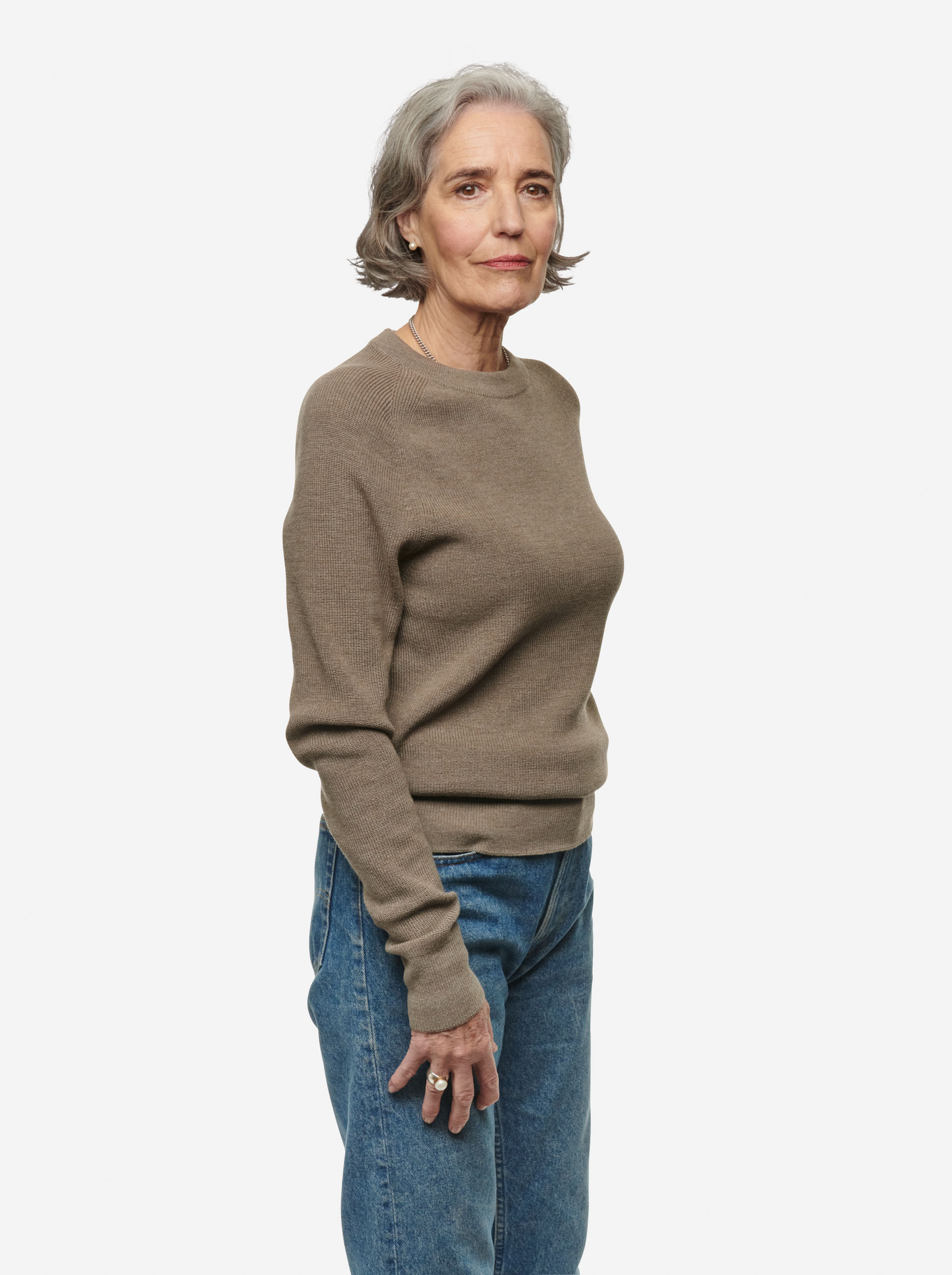 Teym - Crewneck - The Merino Sweater - Women - Grey - 6