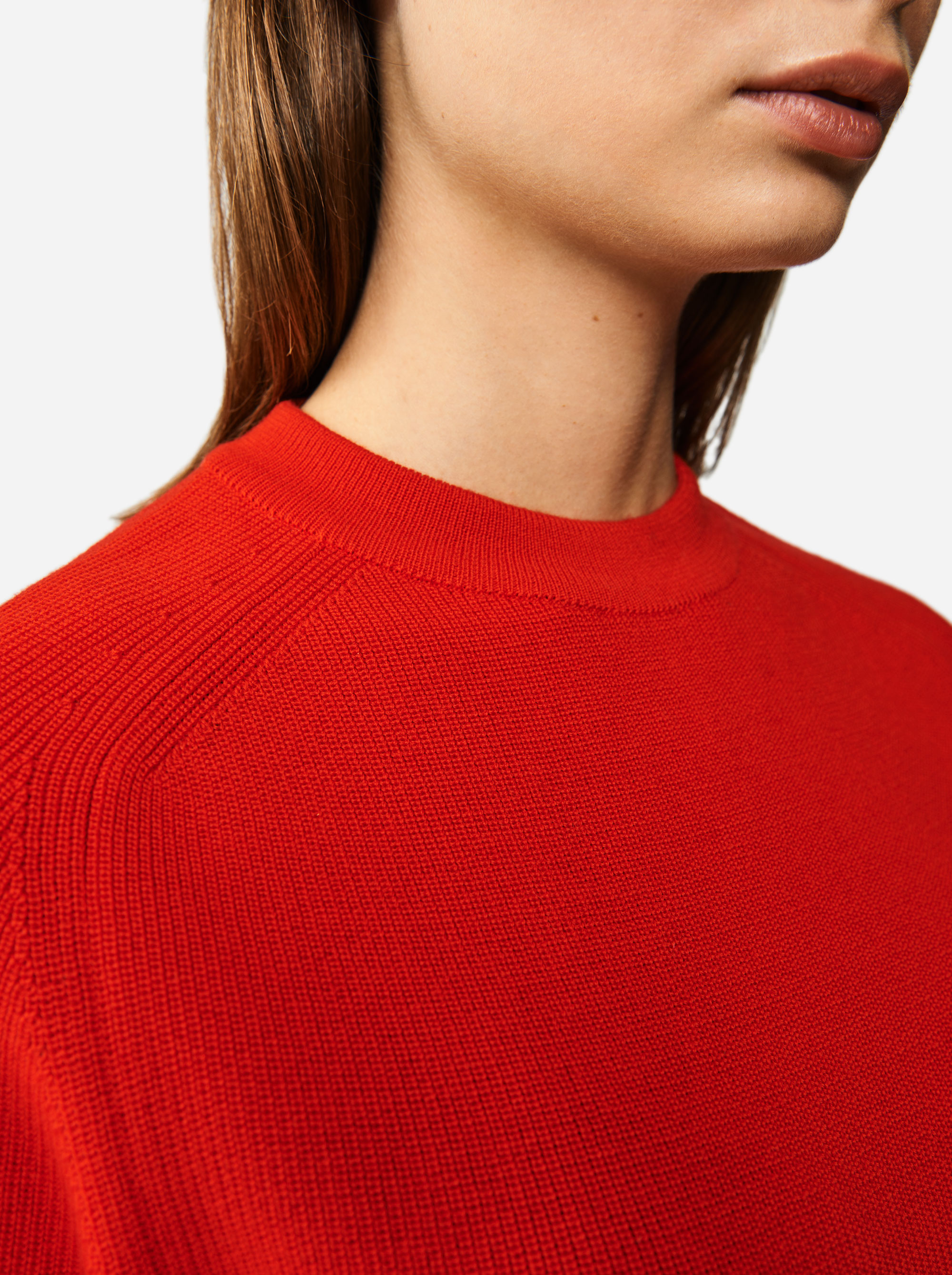 Teym - Crewneck - The Merino Sweater - Women - Red - 2