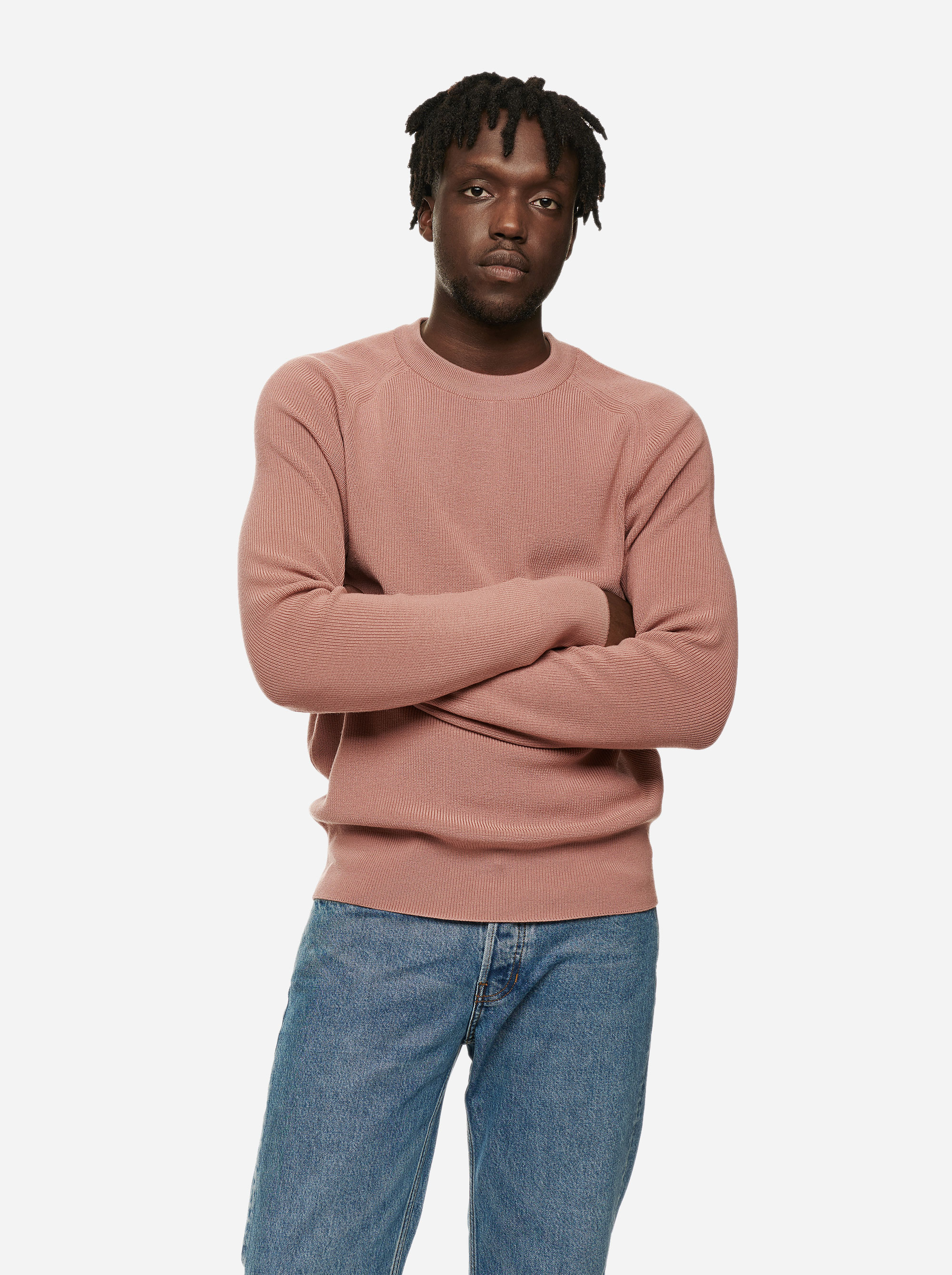 Teym - The Merino Sweater - Men - Pink - 1