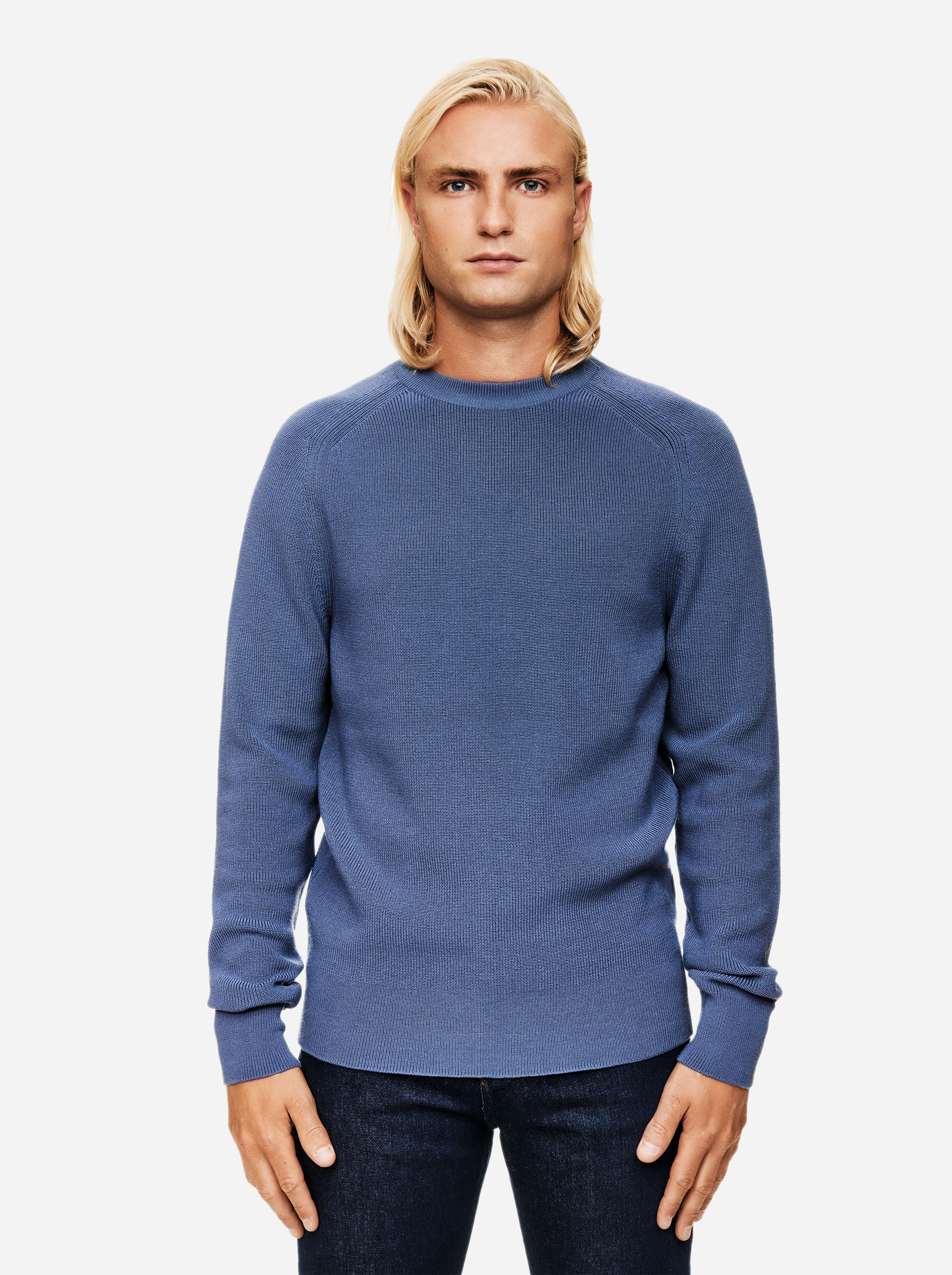 Teym - The Merino Sweater - Men - Sky blue - 1