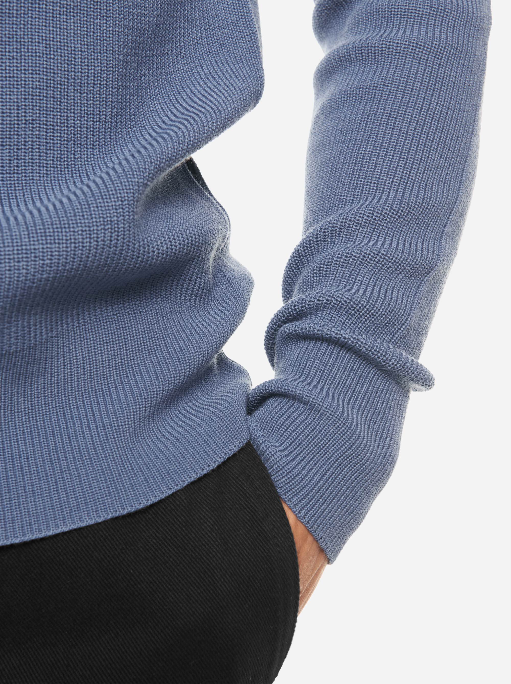 Teym - The Merino Sweater - Men - Sky blue - 4