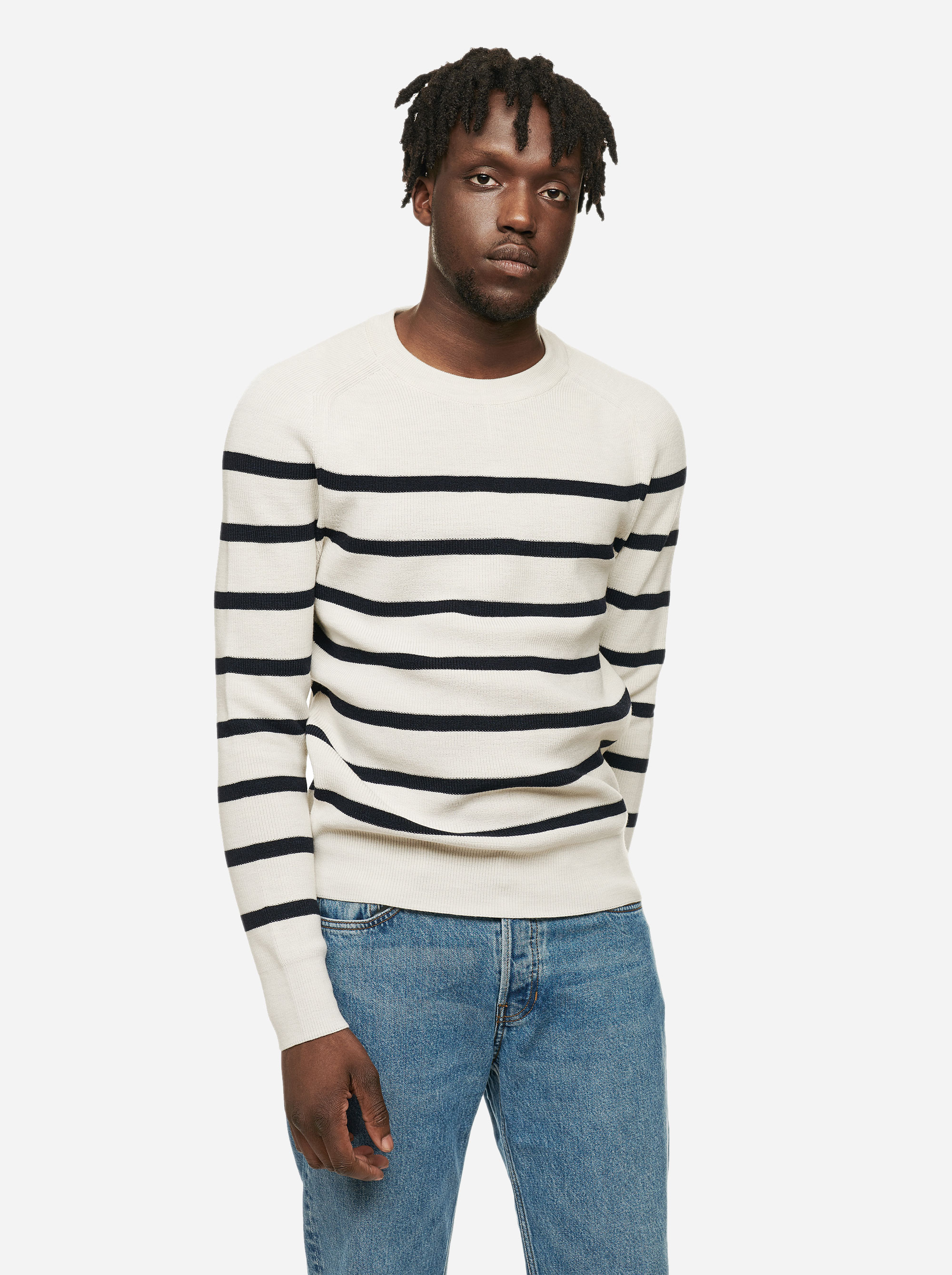 Teym - The Merino Sweater - Men - Striped - 2