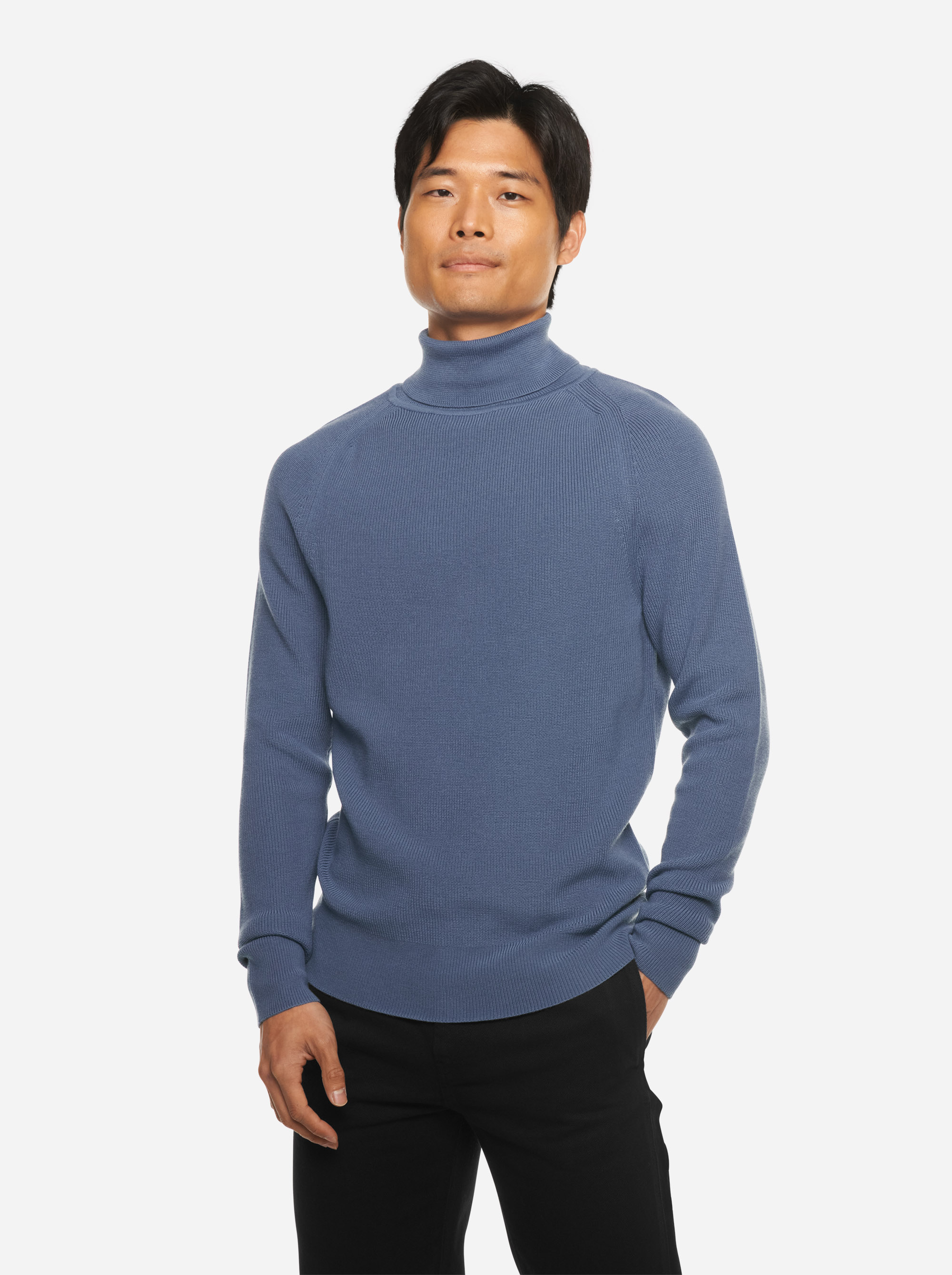 Teym - The Merino Sweater - Turtleneck - Men - Sky blue - 2