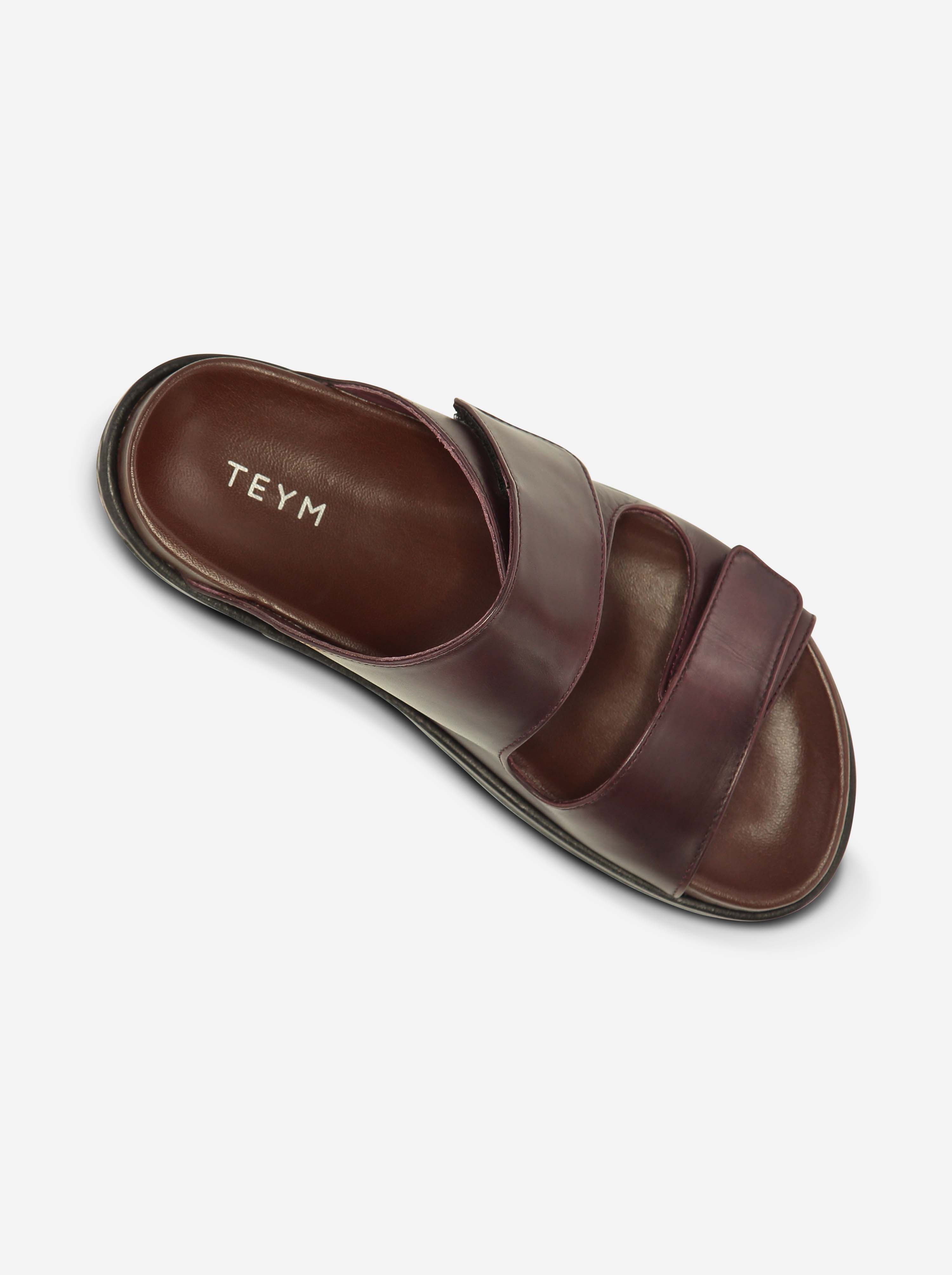 Teym - The Sandal - Burgundy - 6