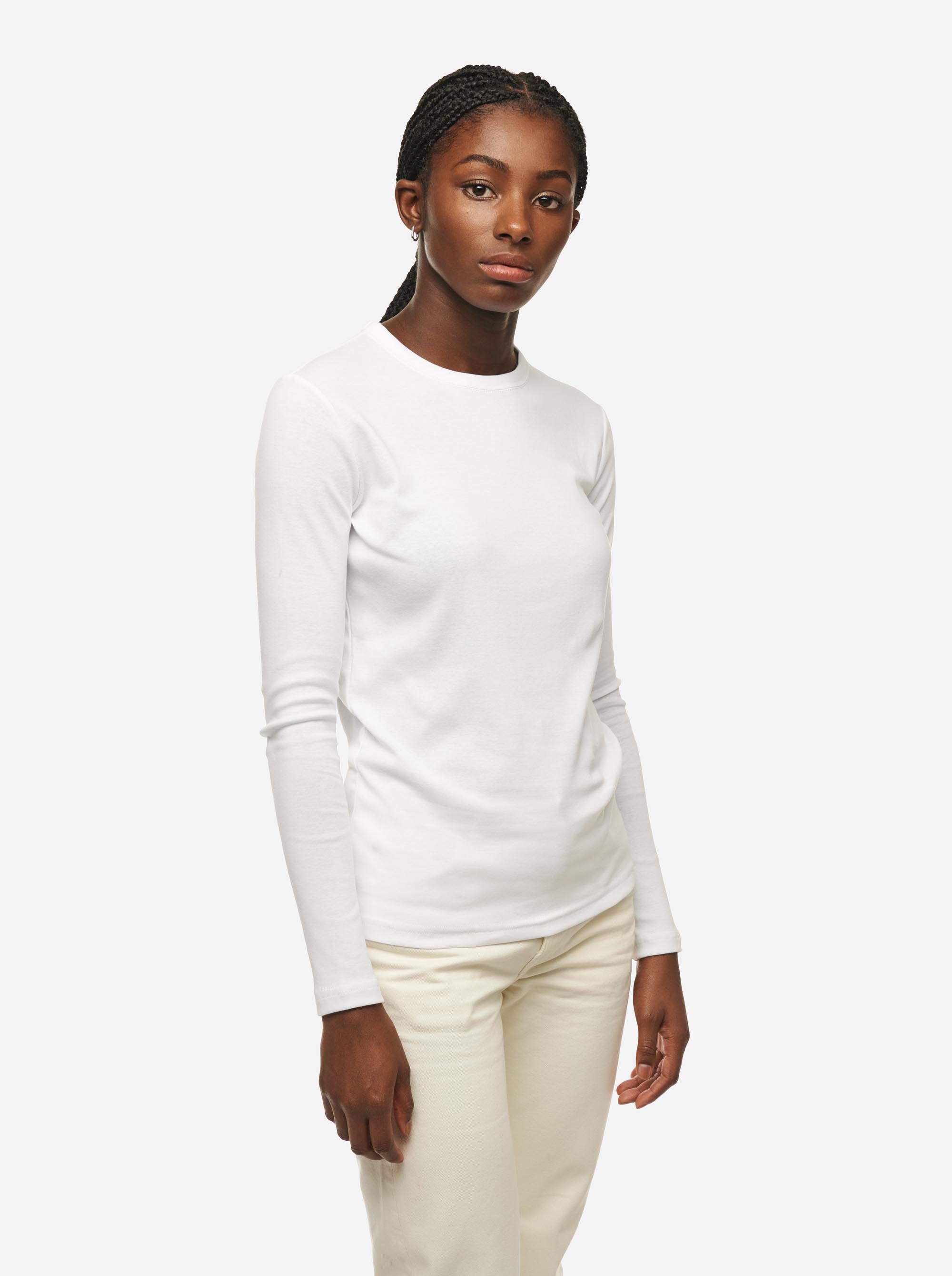 Teym - The-T-Shirt - Longsleeve - Women - White - 3