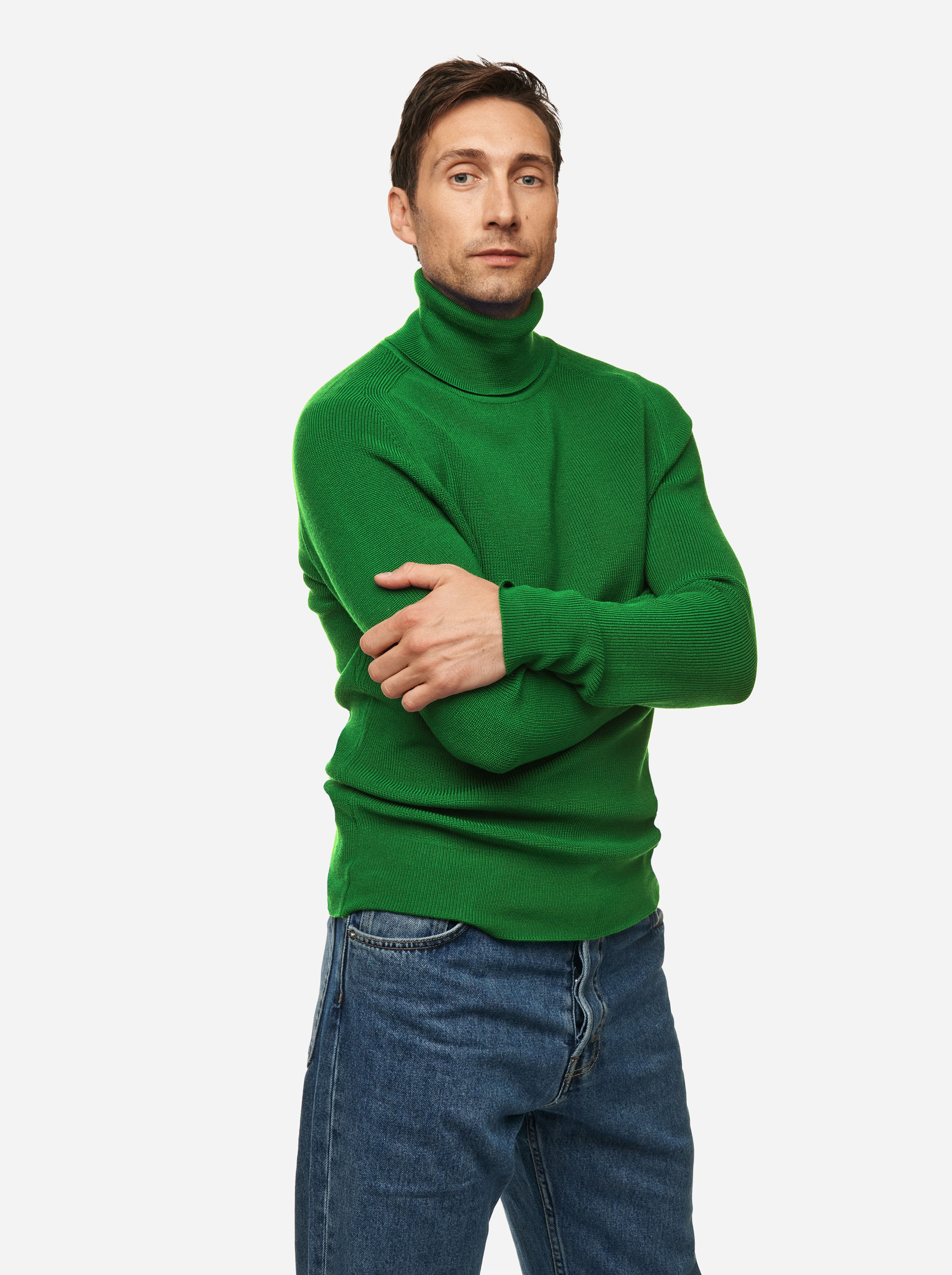 Teym - Turtleneck - The Merino Sweater - Men - Bright Green - 2