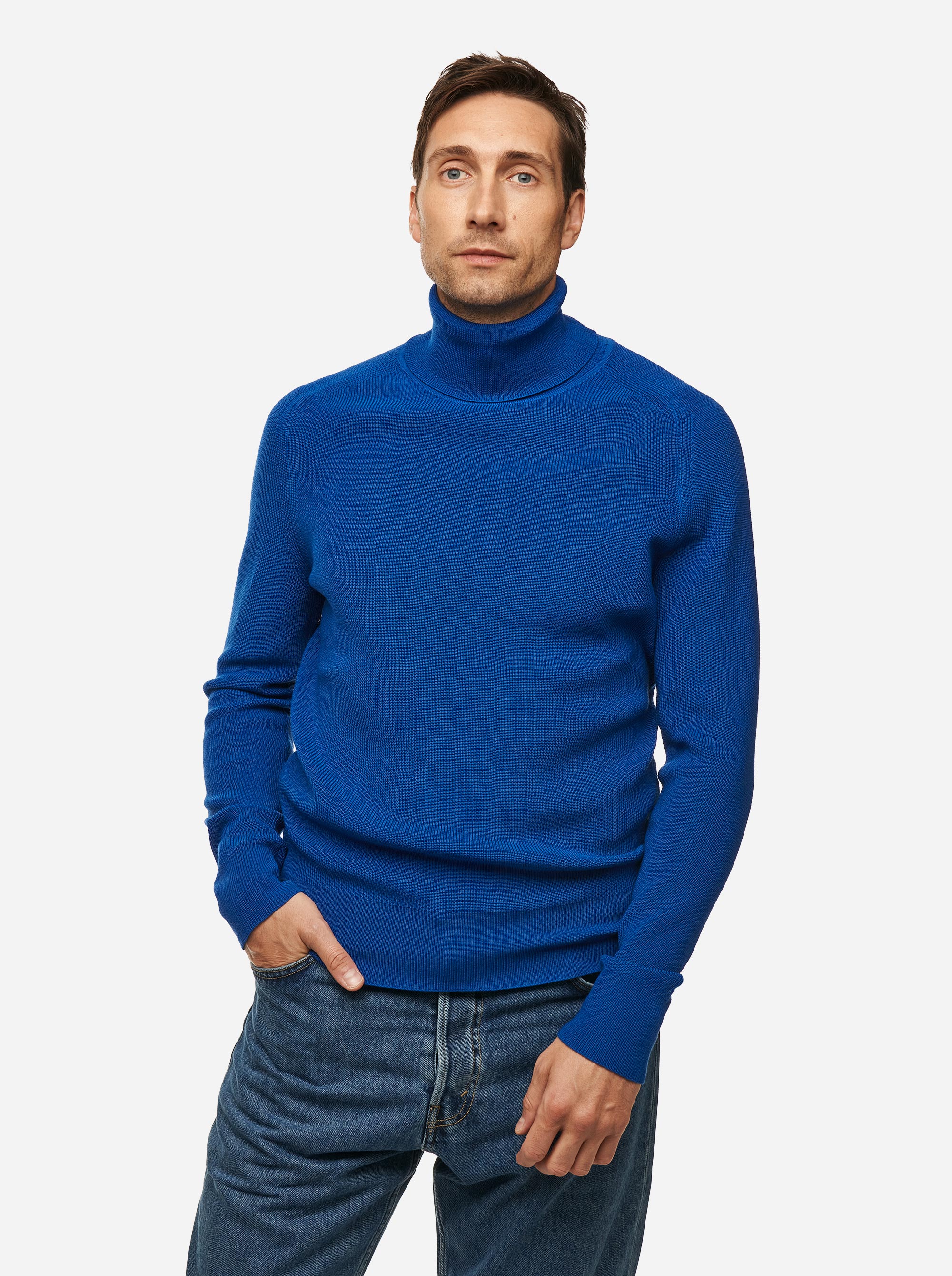 Teym - Turtleneck - The Merino Sweater - Men - Cobalt blue - 1