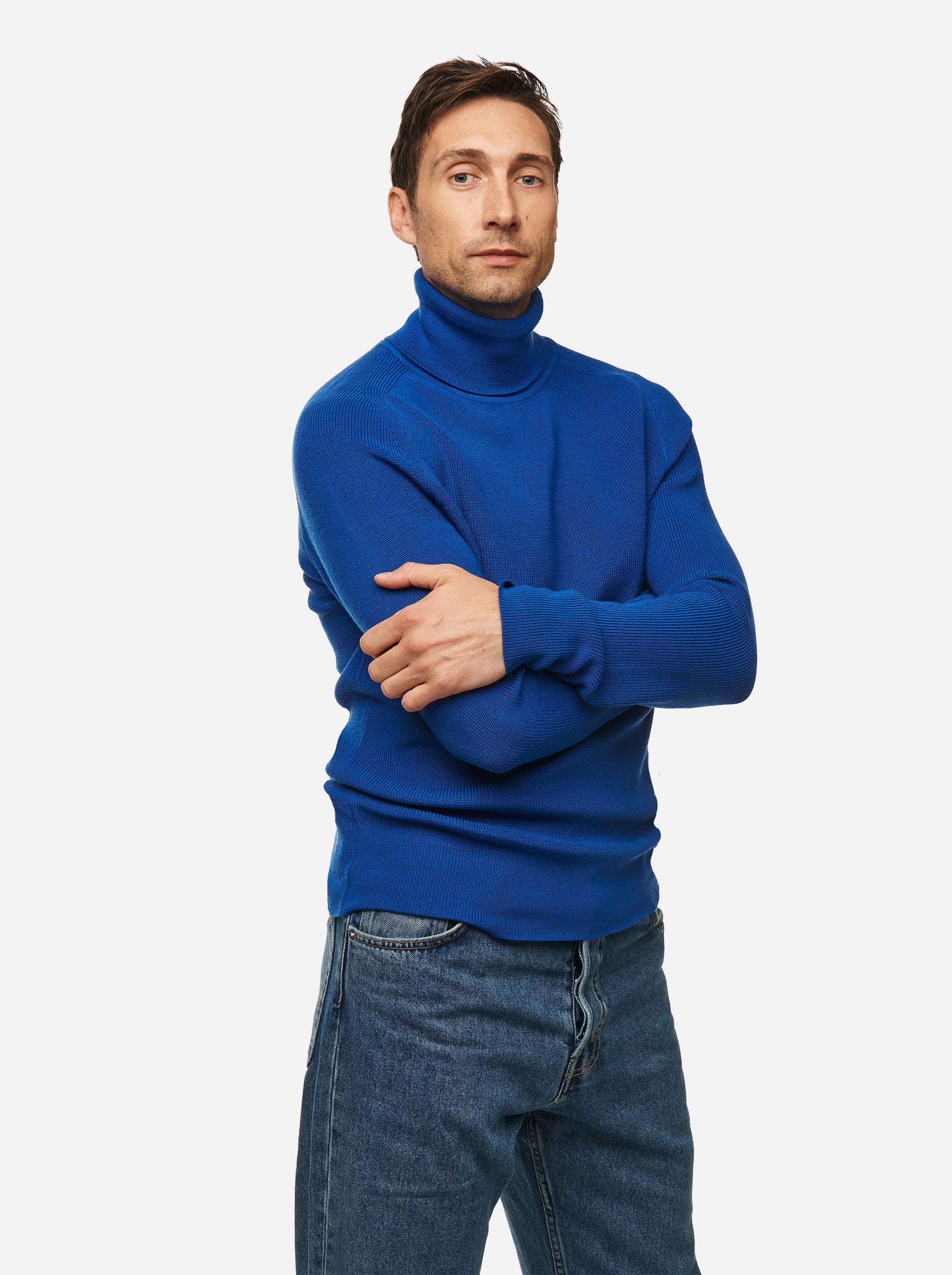 Teym - Turtleneck - The Merino Sweater - Men - Cobalt blue - 2