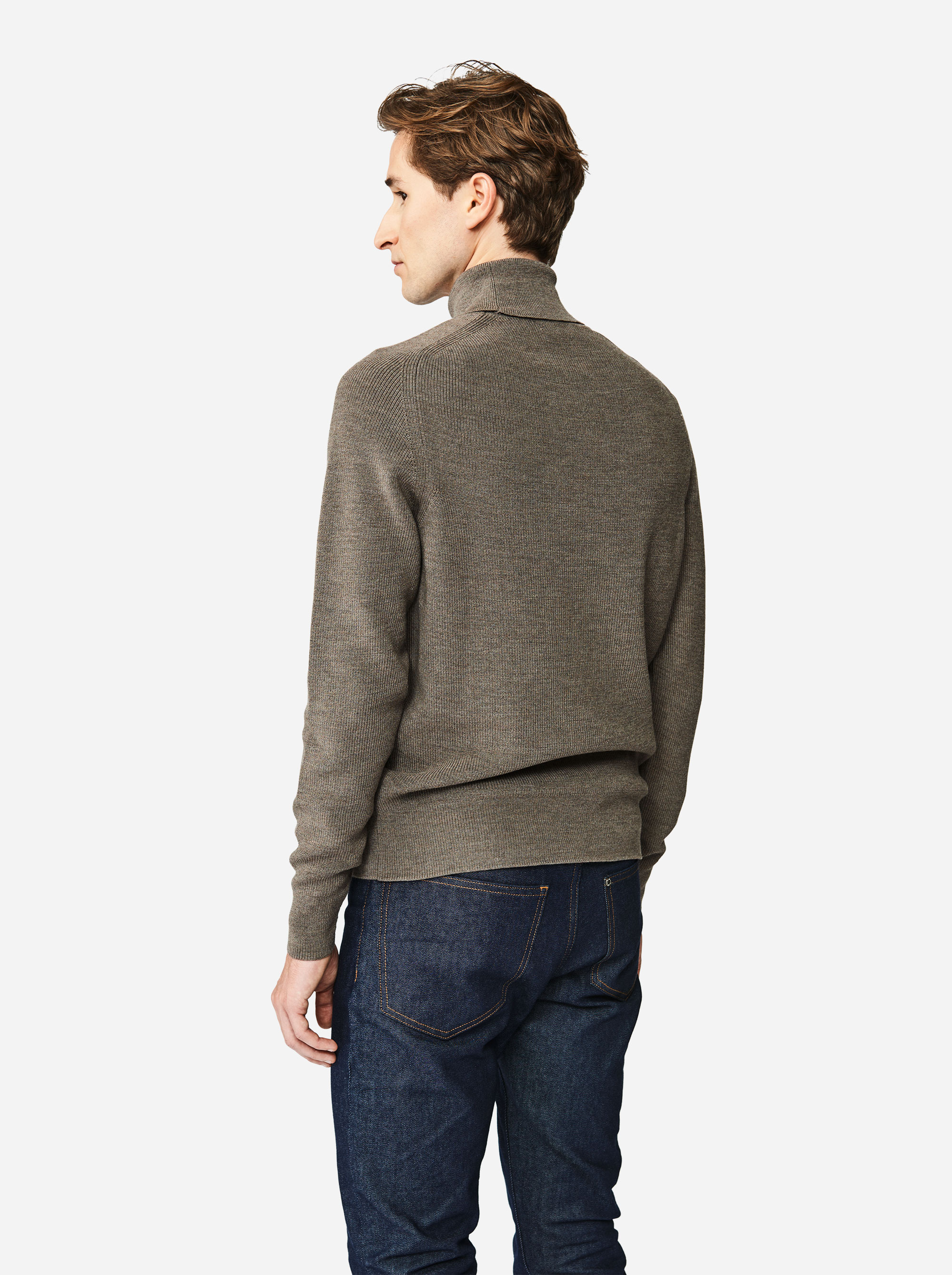 Teym - Turtleneck - The Merino Sweater - Men - Grey - 1