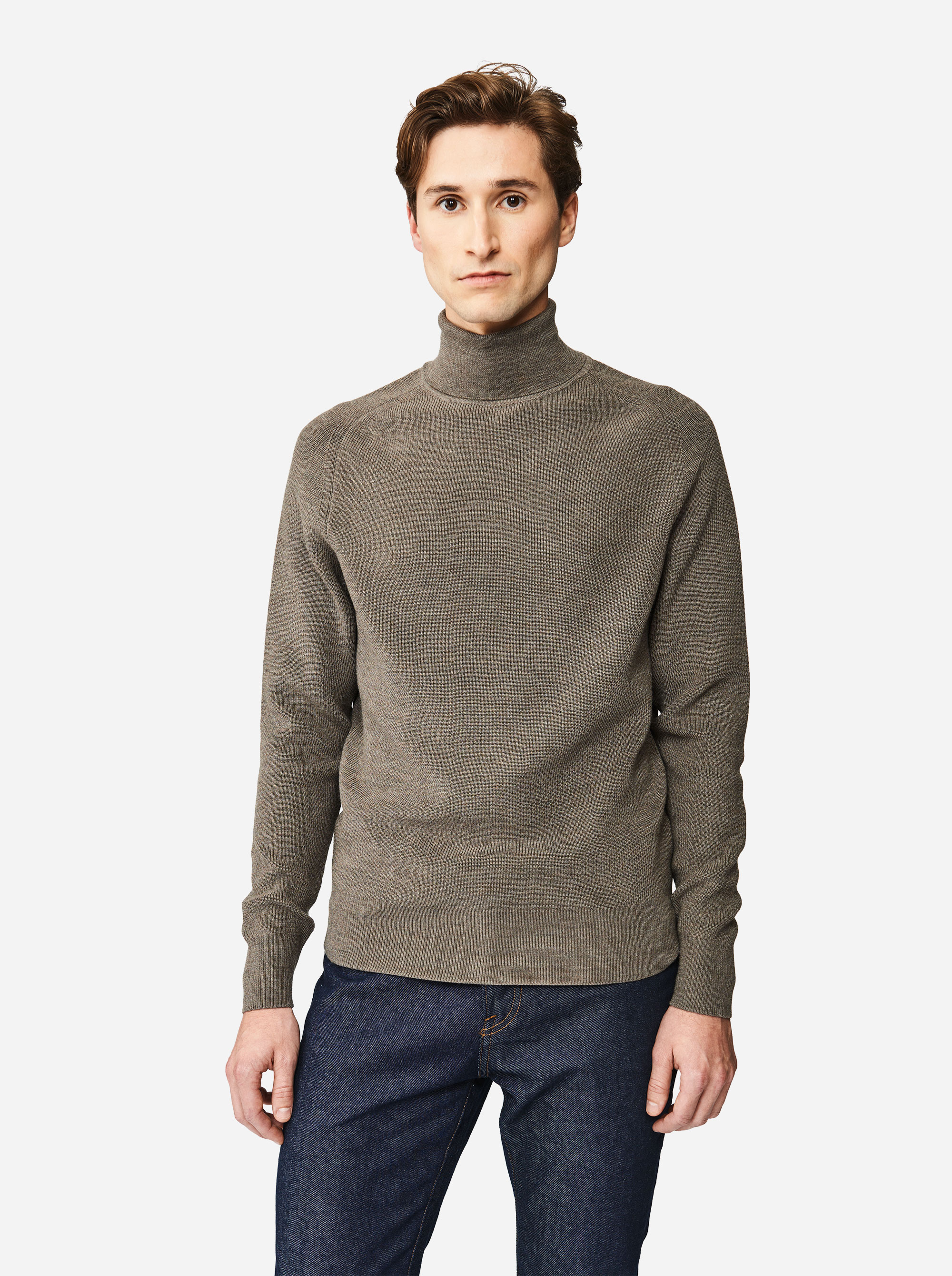 Teym - Turtleneck - The Merino Sweater - Men - Grey - 3