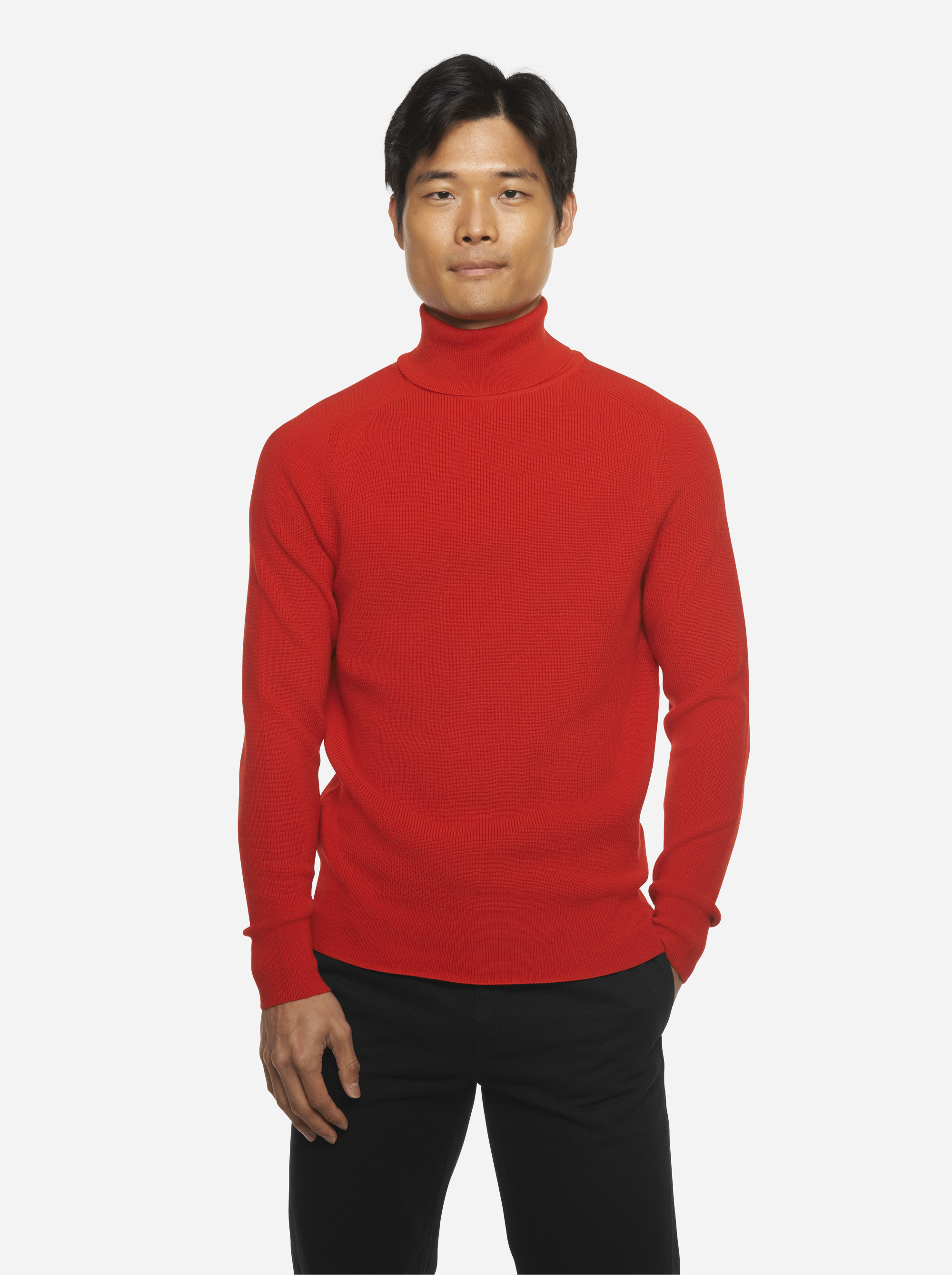 Teym - Turtleneck - The Merino Sweater - Men - Red - 1