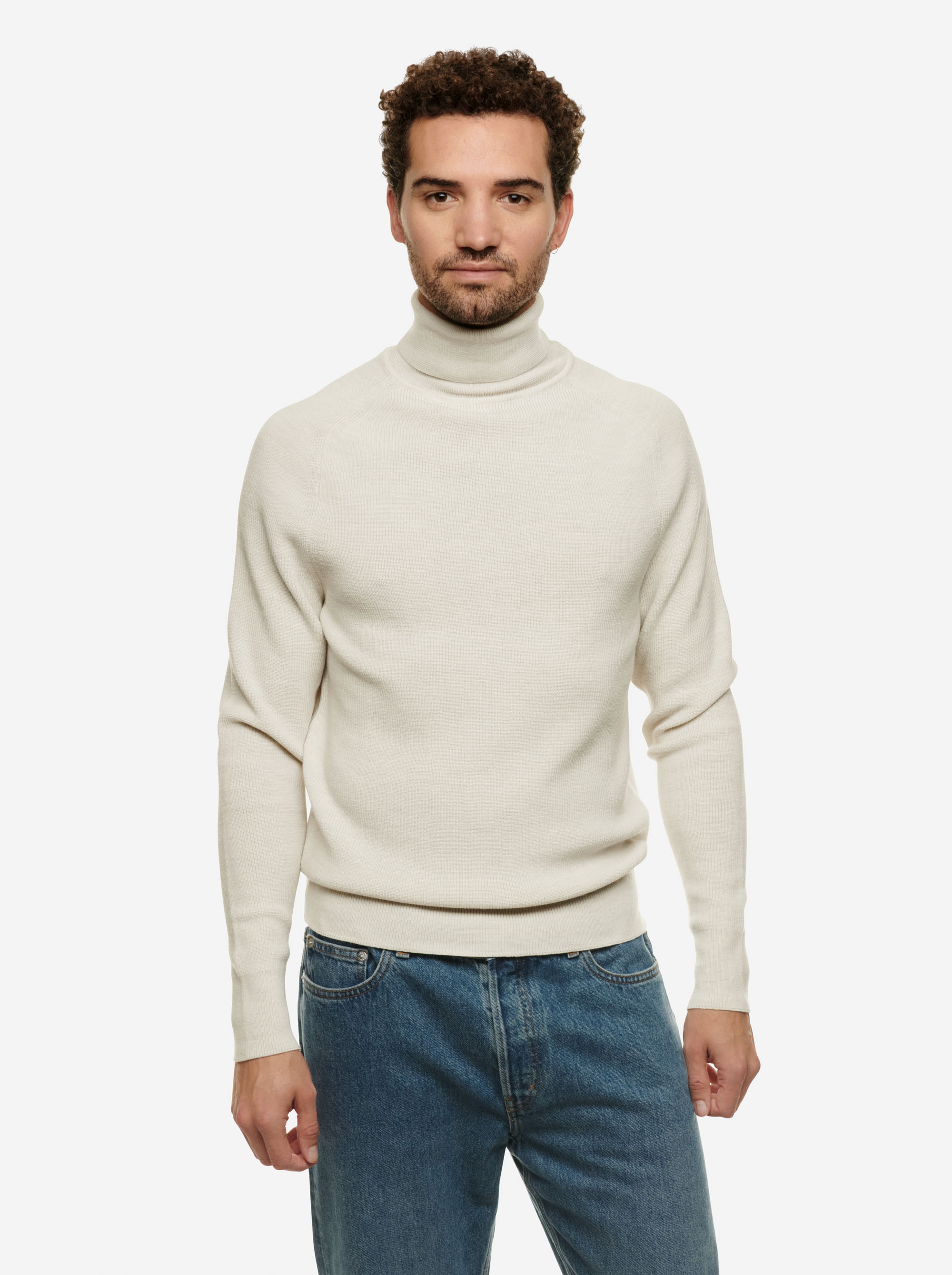 Teym - Turtleneck - The Merino Sweater - Men - White - 1