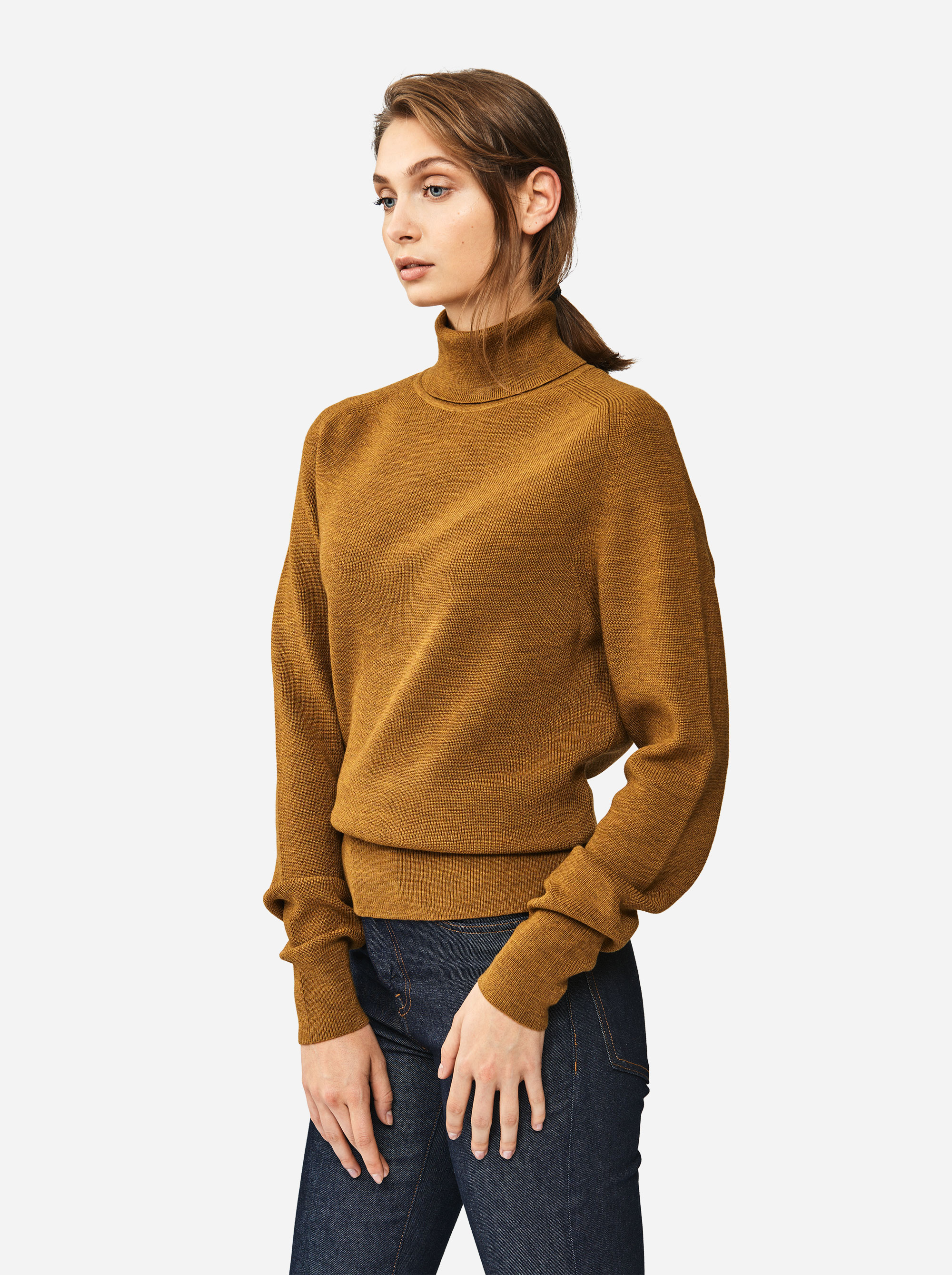 Teym - Turtleneck - The Merino Sweater - Women - Camel - 1