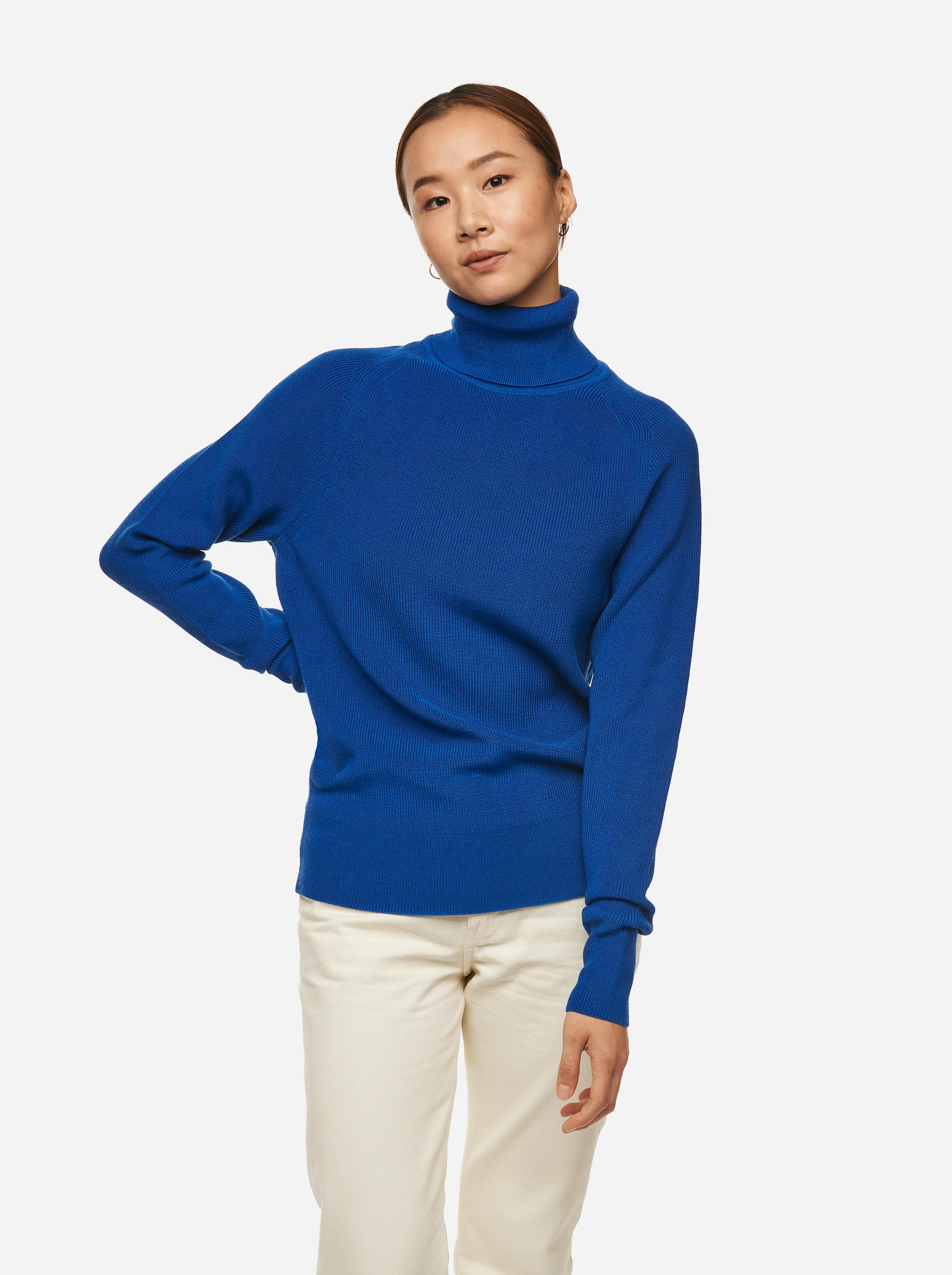 Teym - Turtleneck - The Merino Sweater - Women - Cobalt - 1