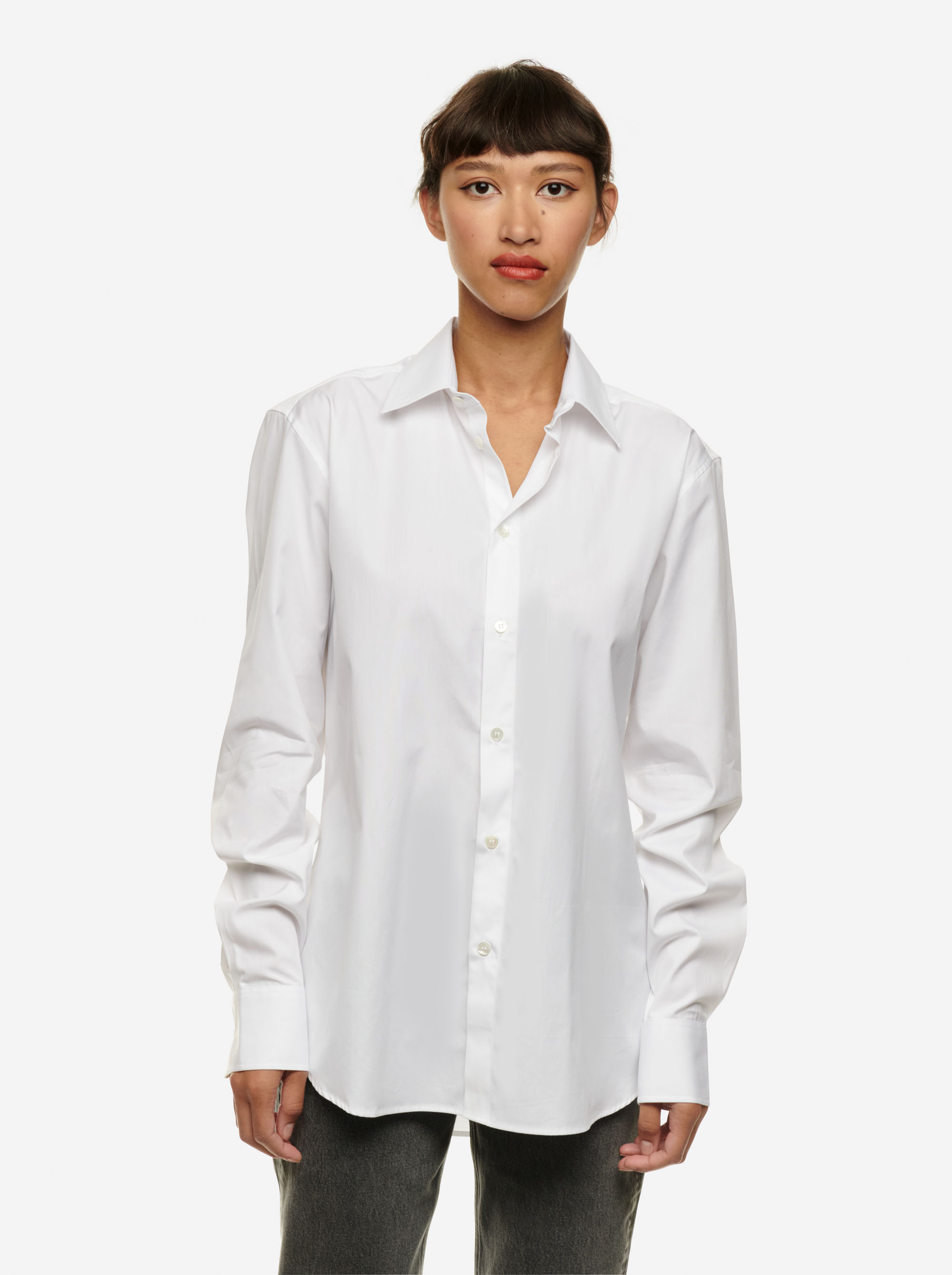 Teym - Shirt - Men's - on - Women - White - 1