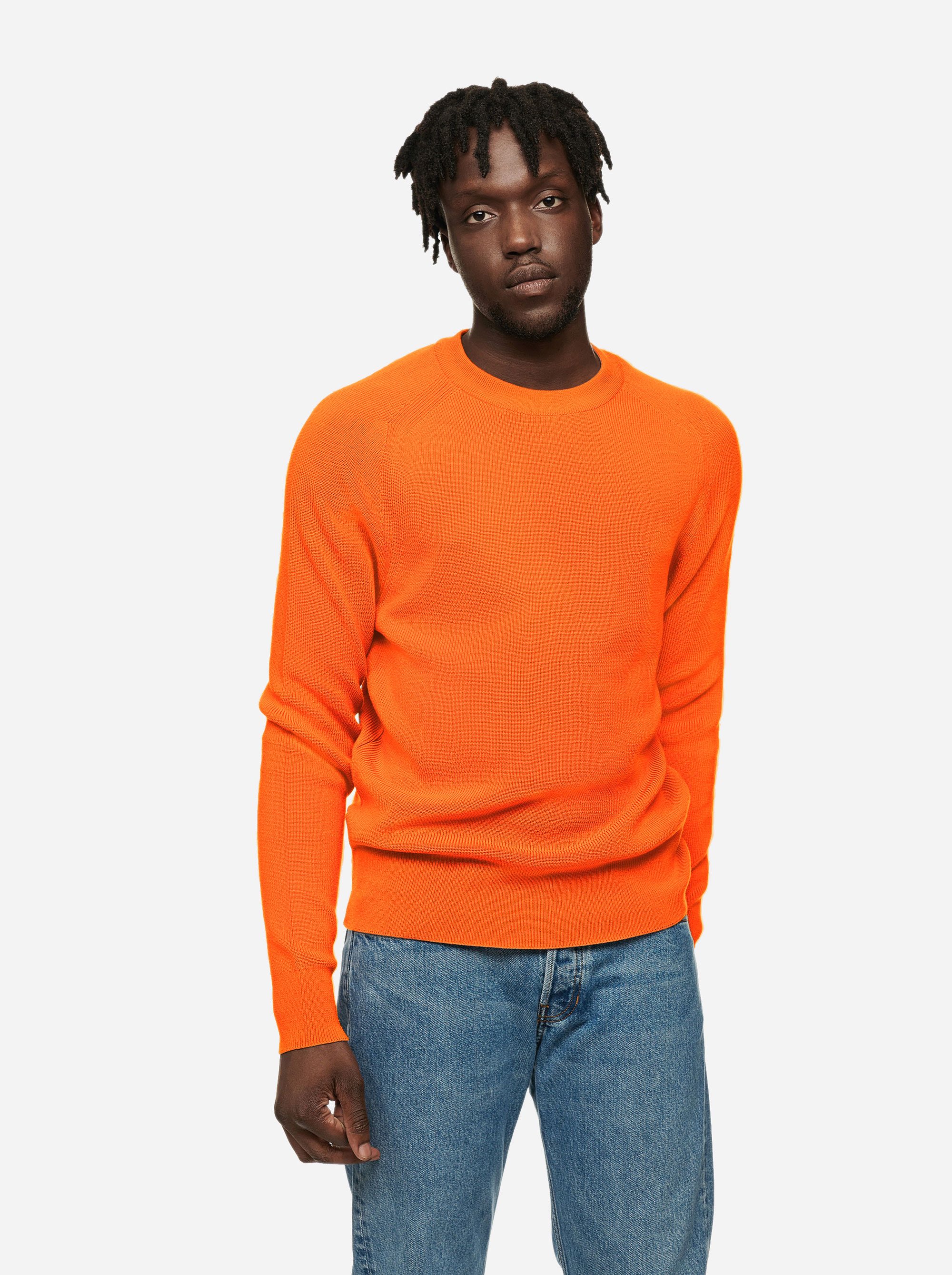 Teym - Crewneck - The Merino Sweater - Men - Orange - 1