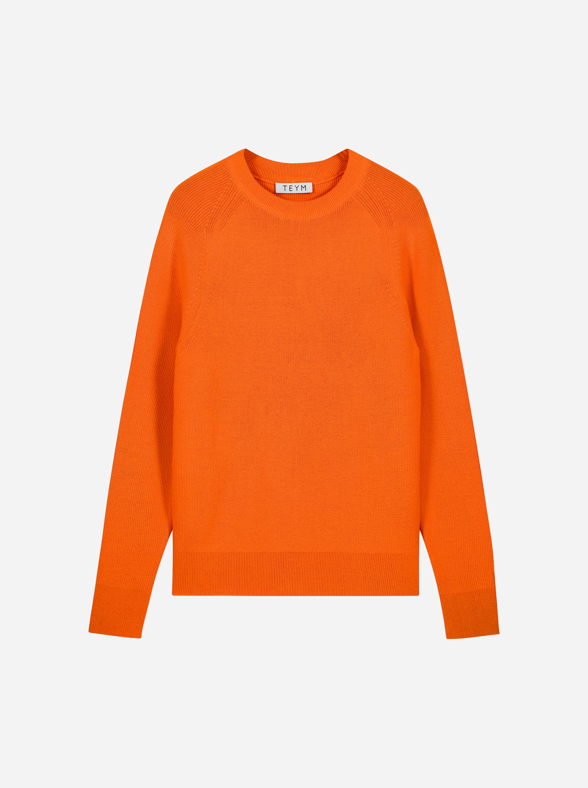Teym - Crewneck - The Merino Sweater - Men - Orange - 3 2