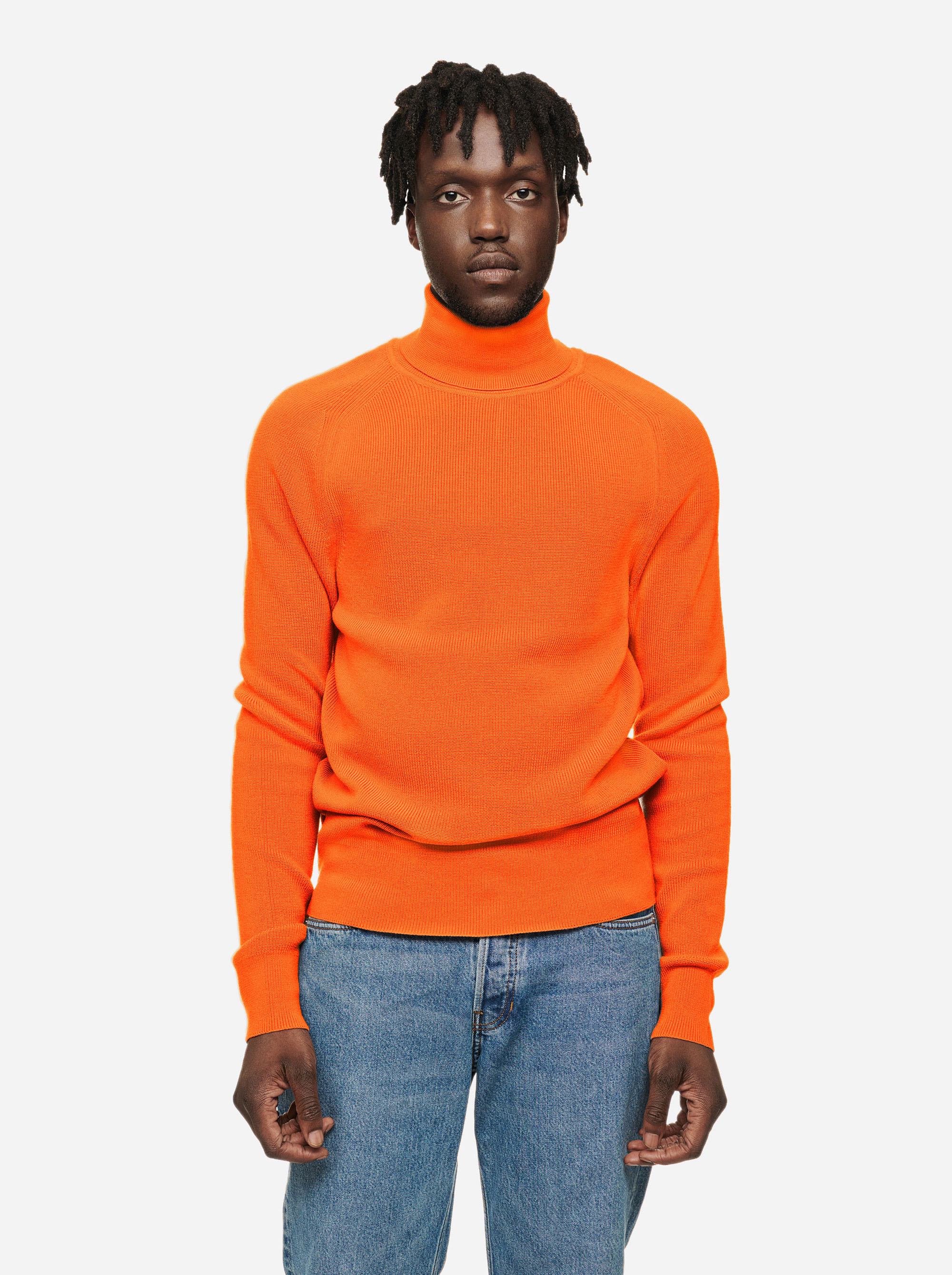 Teym - Turtleneck - The Merino Sweater - Men - Orange - 1