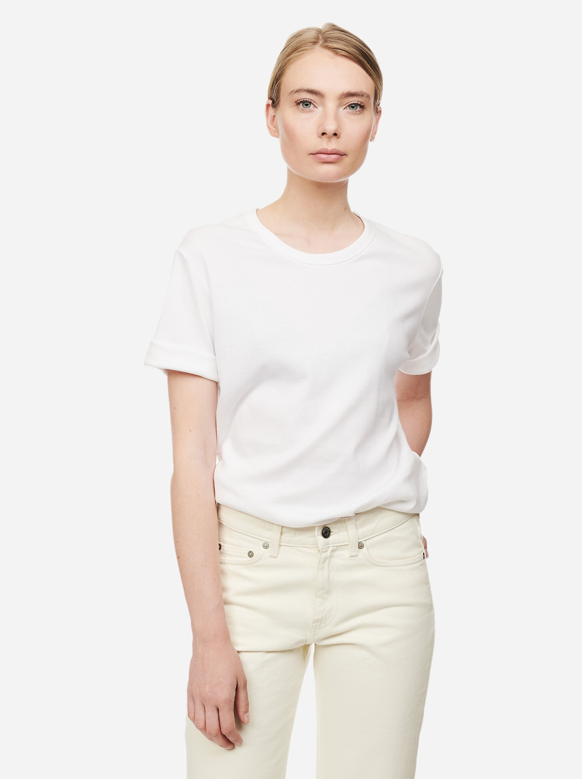 Teym - The T-Shirt - Women - White - V2 - 1