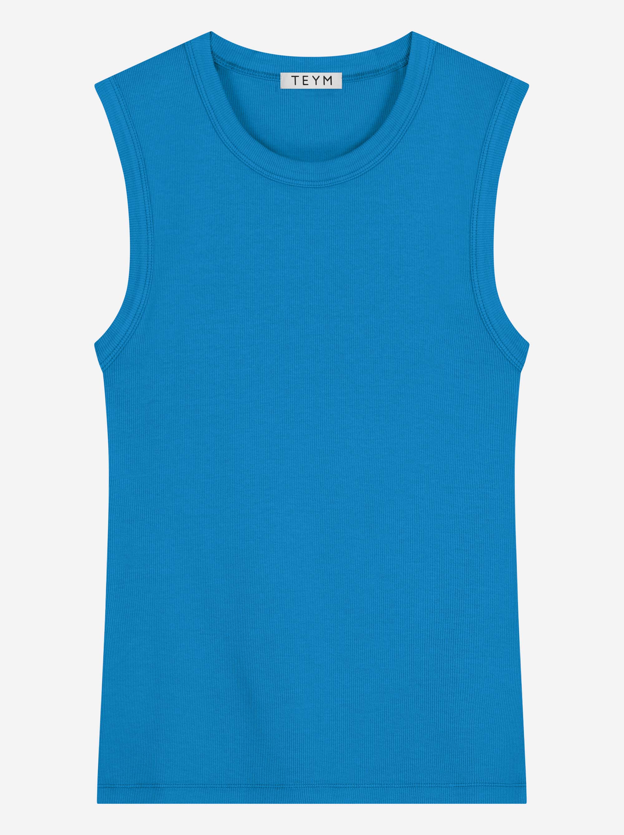 Teym - The Sleeveless T-Shirt - Women - Azure